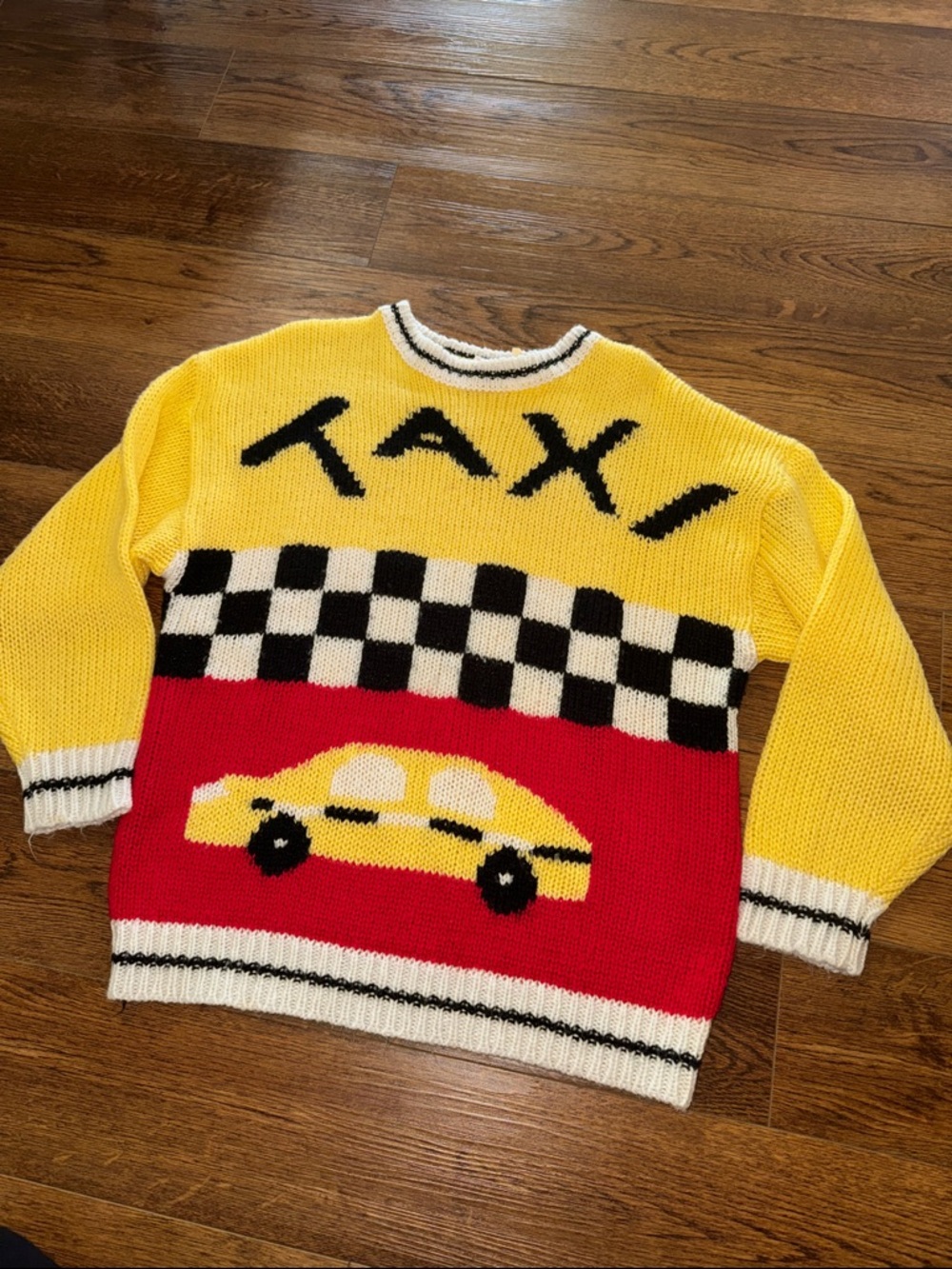 Vintage 80s Avon 'TAXI' Knit Sweater